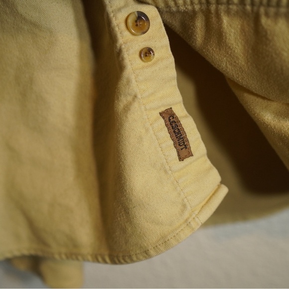 C.E. Schmidt Workwear Shirt Button Down Dijon Mustard 100% Cotton Heavy Duty 3XL - Picture 4 of 9